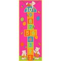 Sintechno Sintechno SA-HOPINK27 Playful Hopscotch Pink Area Rug; 2.5 x 7 ft. SA-HOPINK27